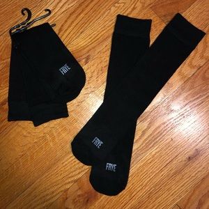 NWOT Black High Knee FRYE Socks